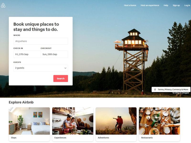 استارتاپ airbnb